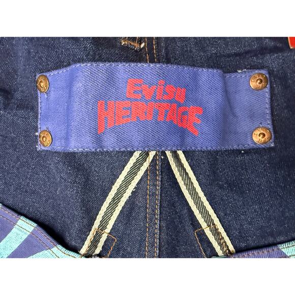 Evisu Heritage Selvedge Jeans 34x32 – Rare Painted Pocket Japanese Denim - Picture 6 of 15
